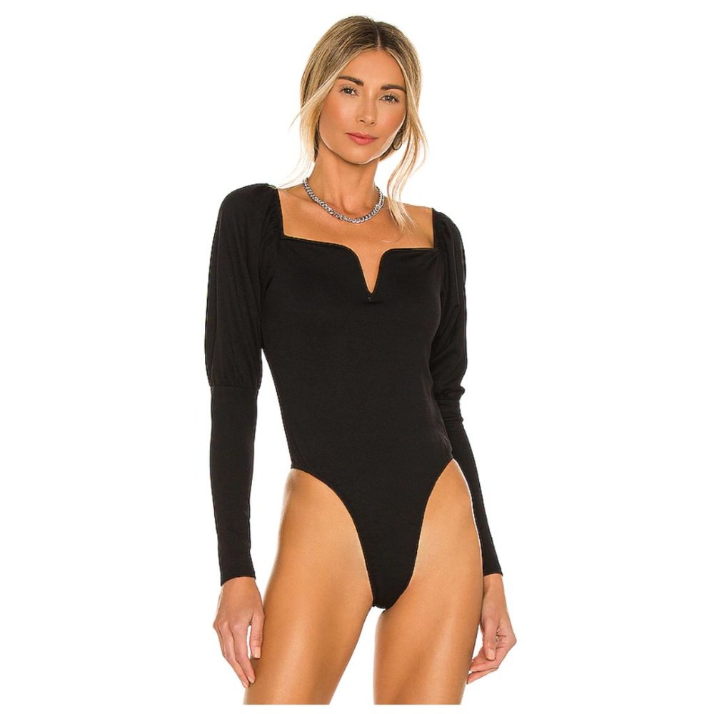 Black BB Dakota x Steve Madden Romance Language Bodysuit M
